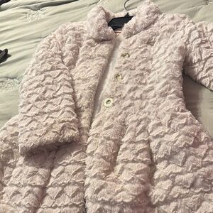 Chic Kids' Light Pink Faux Fur Jacket